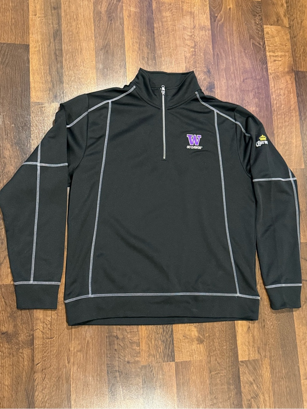 Men’s UW Washington Huskies Clique 1/4 zip pullover (size Large)